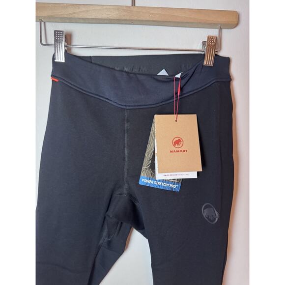 Mammut Womens Aconcagua ML Tights 3/4 Black Base Layer Sz XS Slim Fit Cozy NWT - Picture 8 of 16